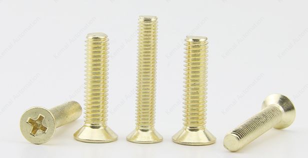 Golden Flat Head Screws M3*14